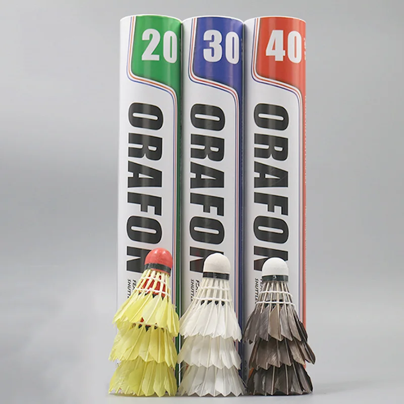 12 Pcs/Set of Badminton 20/30/ - Feather Shuttlecock review and price