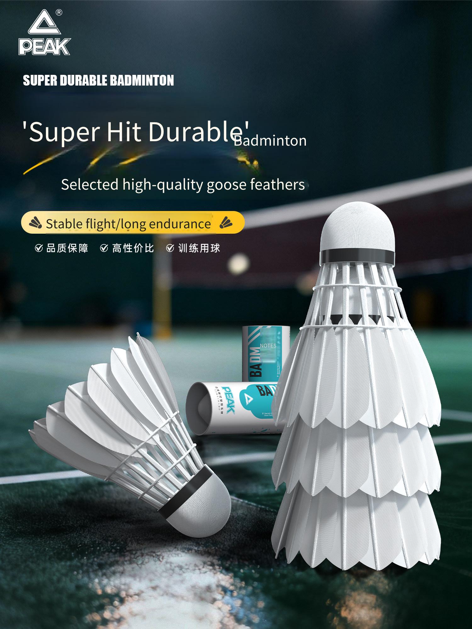 PEAK Goose Feather Badminton O - Feather Shuttlecock review and price